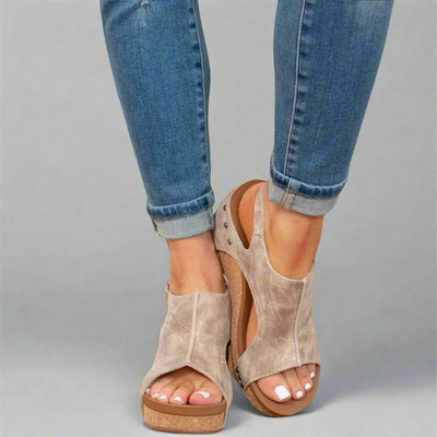 LUARYA™ - Sandales à Talon en Liège de Confort Quotidien