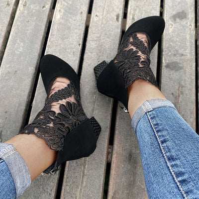 JOLIE™ - Bottes à Talons en Dentelle Chic