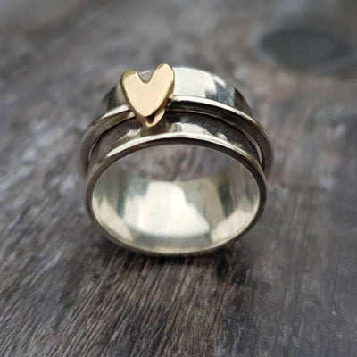 Bague en Argent Cœur d'Or