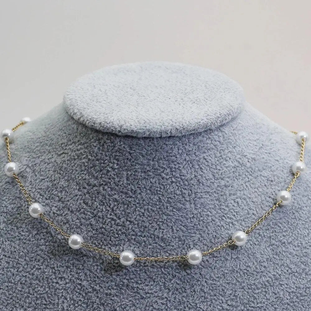 Collier en perles en or