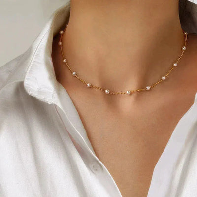 Collier en perles en or