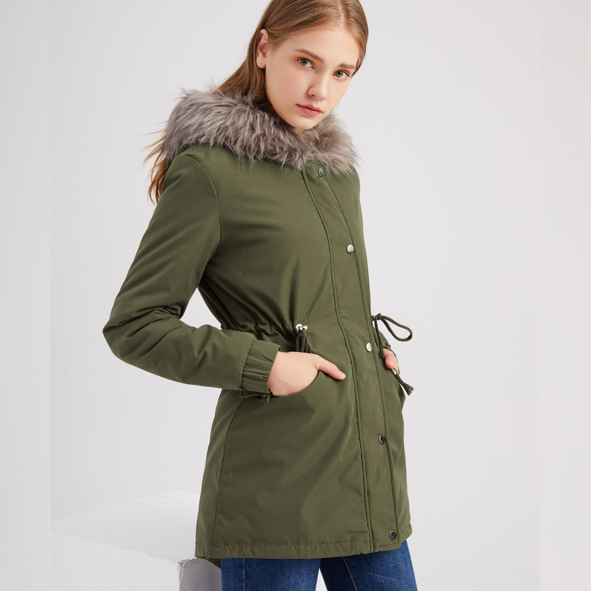 MARINA™ | Parka en Velours Chaud avec Finitions