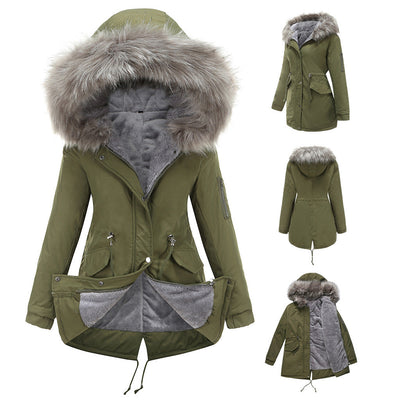 MARINA™ | Parka en Velours Chaud avec Finitions