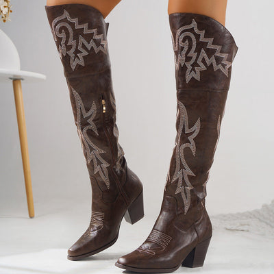 CHEYENNE™ – Bottes de cowboy classiques au-dessus du genou