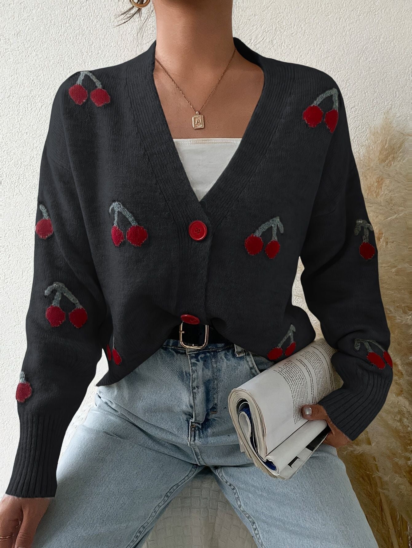 RAINA™ - Cardigan Chic à Boutons et Manches Longues