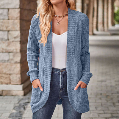 LUCILLE™ - Cardigan léger à manches longues et ouvert à l'avant