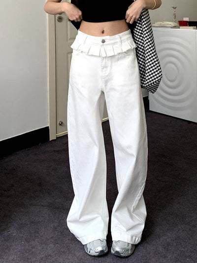 PAISLEY™ – Jeans Évasés Élégants avec Dentelle