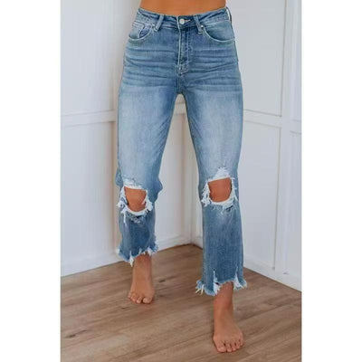 TALA™ – Jeans déchirés slim-fit délavés décontractés