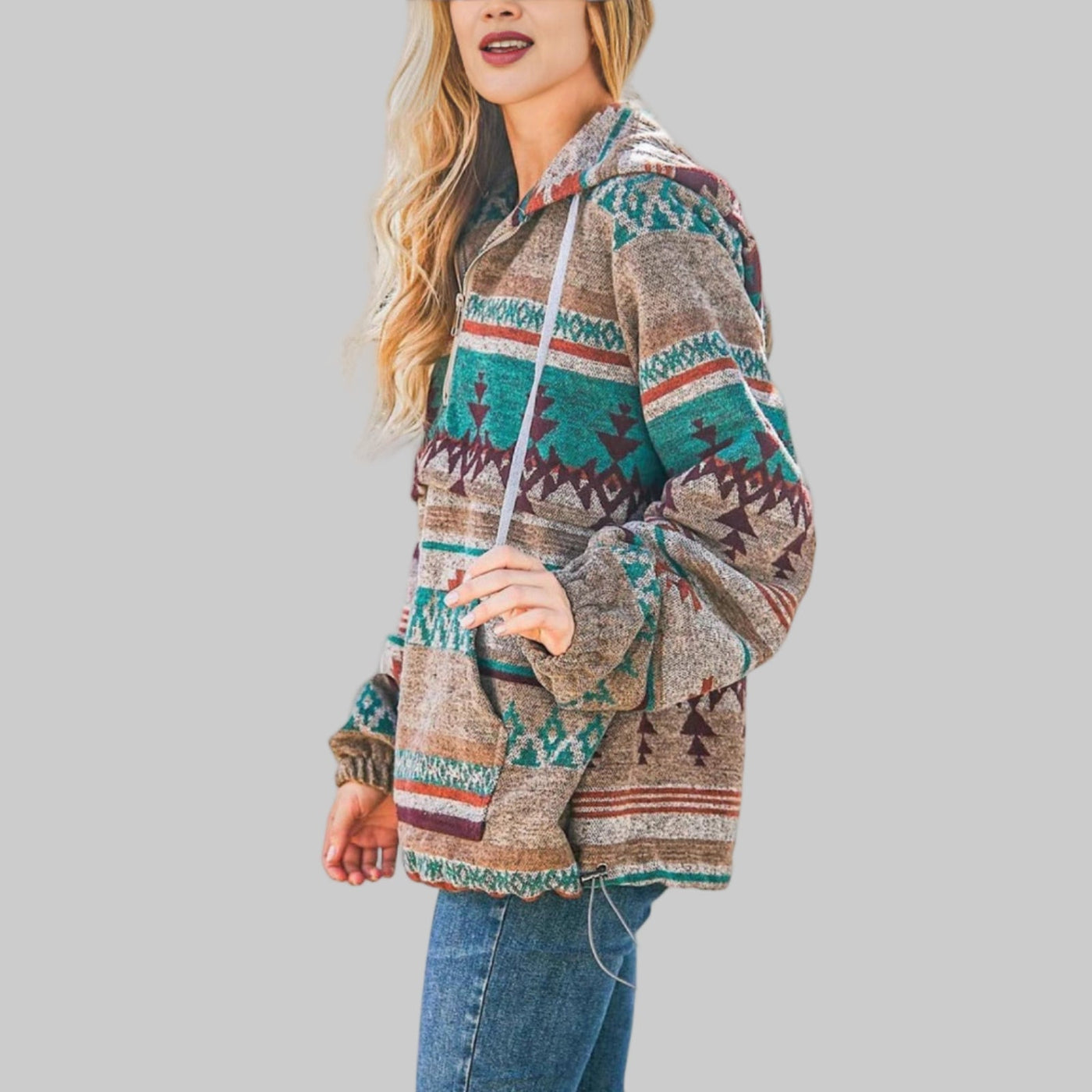 SAKU™ - Sweat à capuche zippé surdimensionné et confortable à manches longues