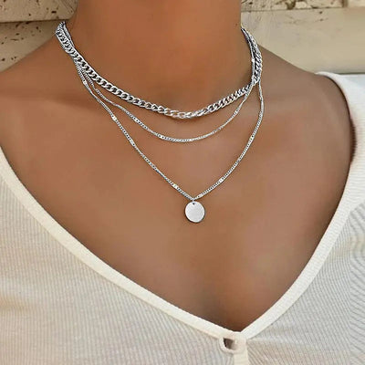 Collier Plaqué Or et Argent