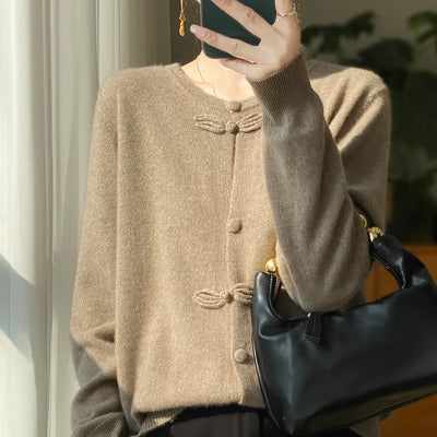 BELLA™ - Cardigan Chic avec Nœud