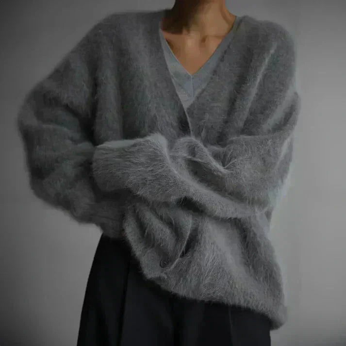 ADELE™ - Cardigan en Mohair Flou