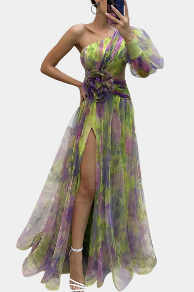 Amelie | Robe Maxi Asymétrique à Une Épaule