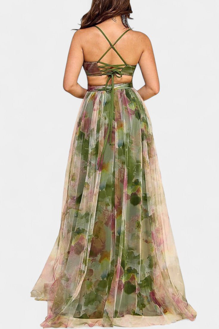 Athena | Robe Maxi Aquarelle