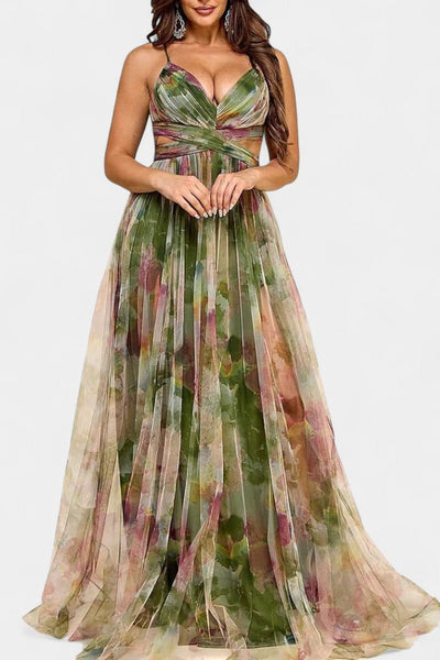 Athena | Robe Maxi Aquarelle