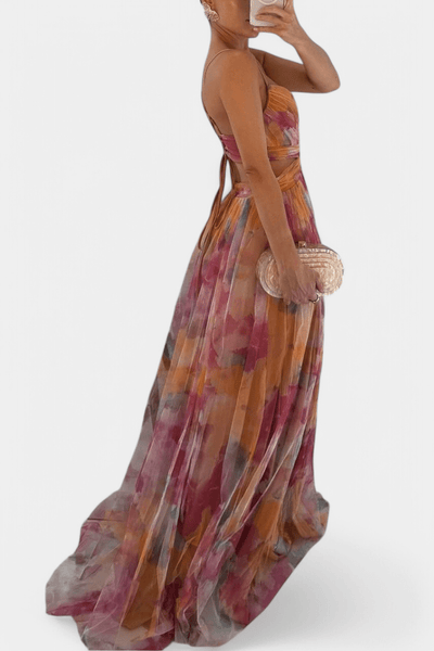 Athena | Robe Maxi Aquarelle
