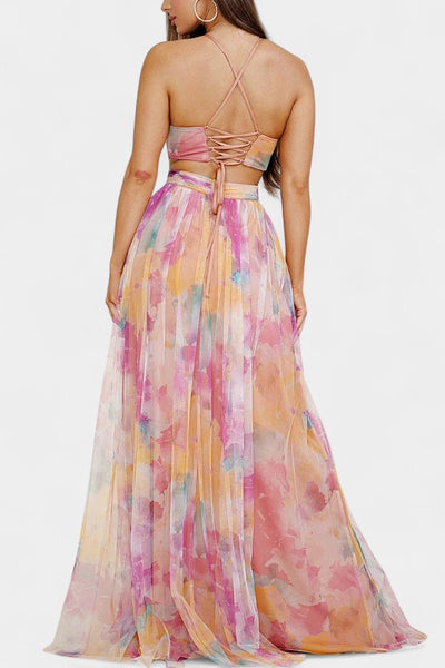 Athena | Robe Maxi Aquarelle