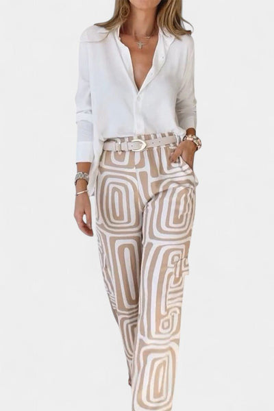 Calla | Ensemble à manches longues en deux pièces