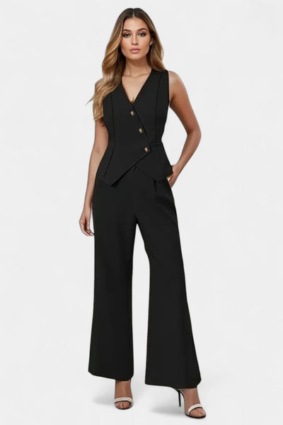 Heskia | Ensemble Gilet Sans Manches & Pantalons Amples