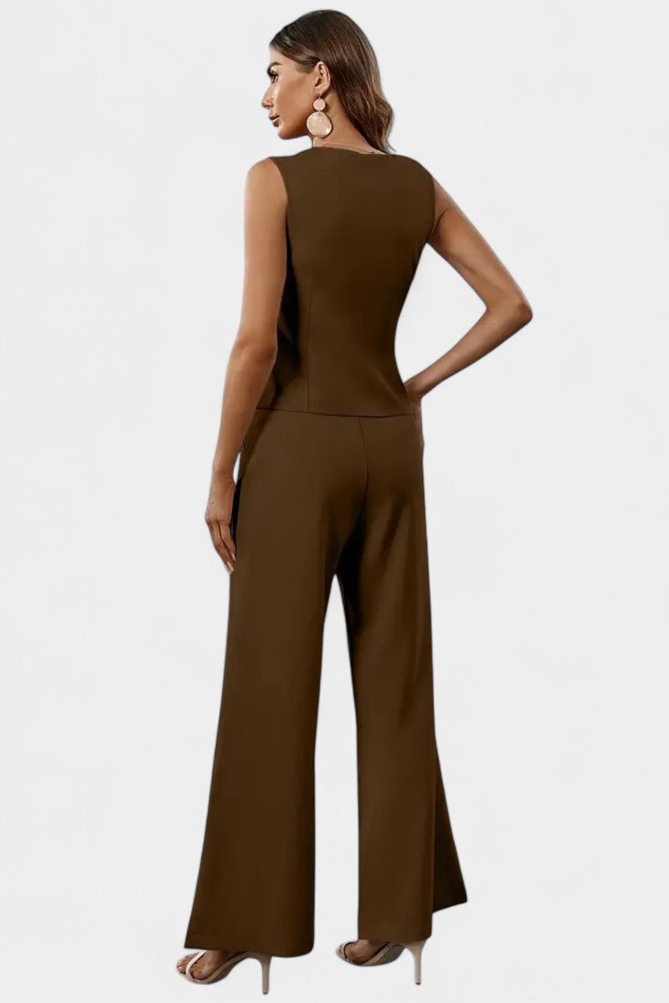 Heskia | Ensemble Gilet Sans Manches & Pantalons Amples